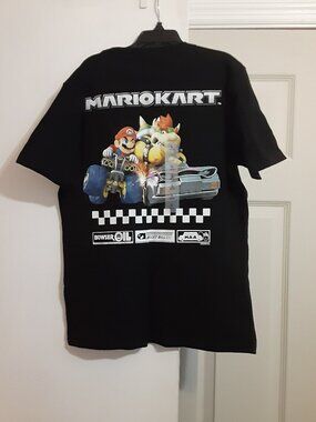 New! Mario Kart T-Shirt Boys Size L Short Sleeve